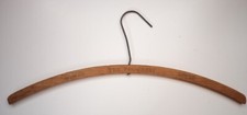 Vtg. Wooden Clothing Clothes Hanger The Progress  Waco Texas  Advertising Rare