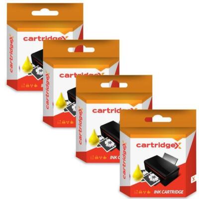 4 gelbe High Cap Tintenpatronen für 364XL PhotoSmart Plus e All-In-One b210  