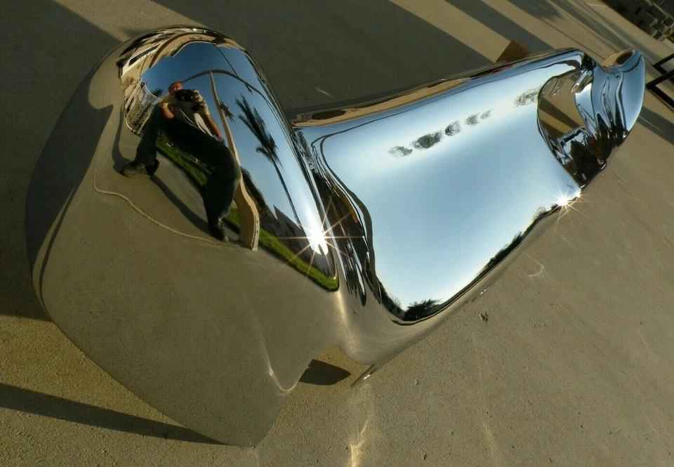 PARAGOLPES DELANTERO FORD GALAXIE 500 XL LTD NUEVO TRIPLE PLATEADO CROMADO 1968 68 OEM Foto 3 de 4