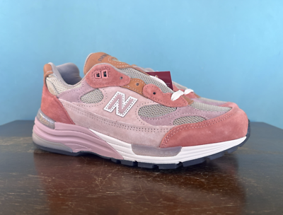 New Balance mens light pink suede and fabric platforms athletic shoes si… The New Balance 9060 Pink Suede Releases in 2023 main image 2