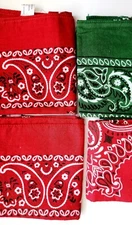 4 PCS Lot Bandana Face Mask Head Wrap Scarf 100% Cotton Mouth Cover