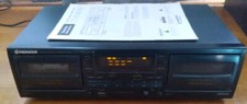 PIONEER CT-W4000 Stereo Double Cassette Deck Auto Reverse DOLBY Works - LOW HRS