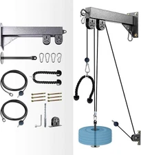 LAT Pulldown Bar Tricep Rope Resistance Band Handles Fitness Cable Pulley System