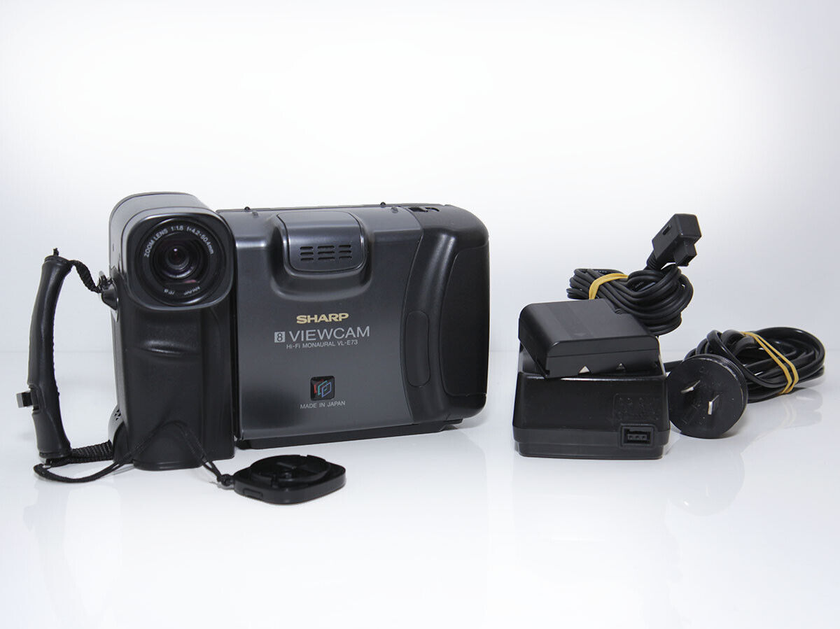 SHARP VL-E83 📹 video8 8mm Hi-Fi Cassette Tape Camcorder SHARP VL-E83 📹 video8 8mm Hi-Fi Cassette Tape Camcorder