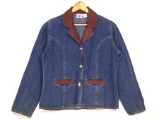 Rods Fitted Western Denim Jean Blazer Jacket / Women L / Great / B42