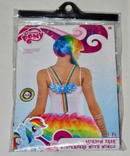 New My Little Pony Rainbow Dash Costume Suspenders with Wings One Size