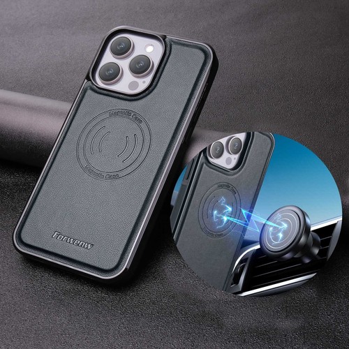 For iPhone 16 Pro Max 15 14 13 12 11 8 XR XS Leather Pattern Magnetic Phone Case - 第 1/13 張圖片