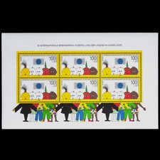 3868 Germany 10th Youth Philatelic Exhibition 1990. SG MS2321 Mi BL21 Sc# B693.
