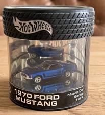 1970 Ford Mustang Muscle Car Series Spectraflame Blue Oil Can 17000 Limited