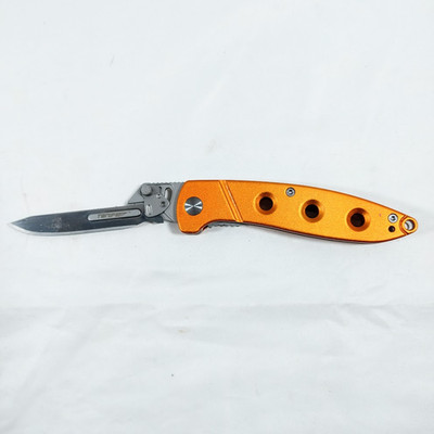 Tonife Gecko Folding Knife with 2.4'' Replaceable Blades, Orange - Quick Change