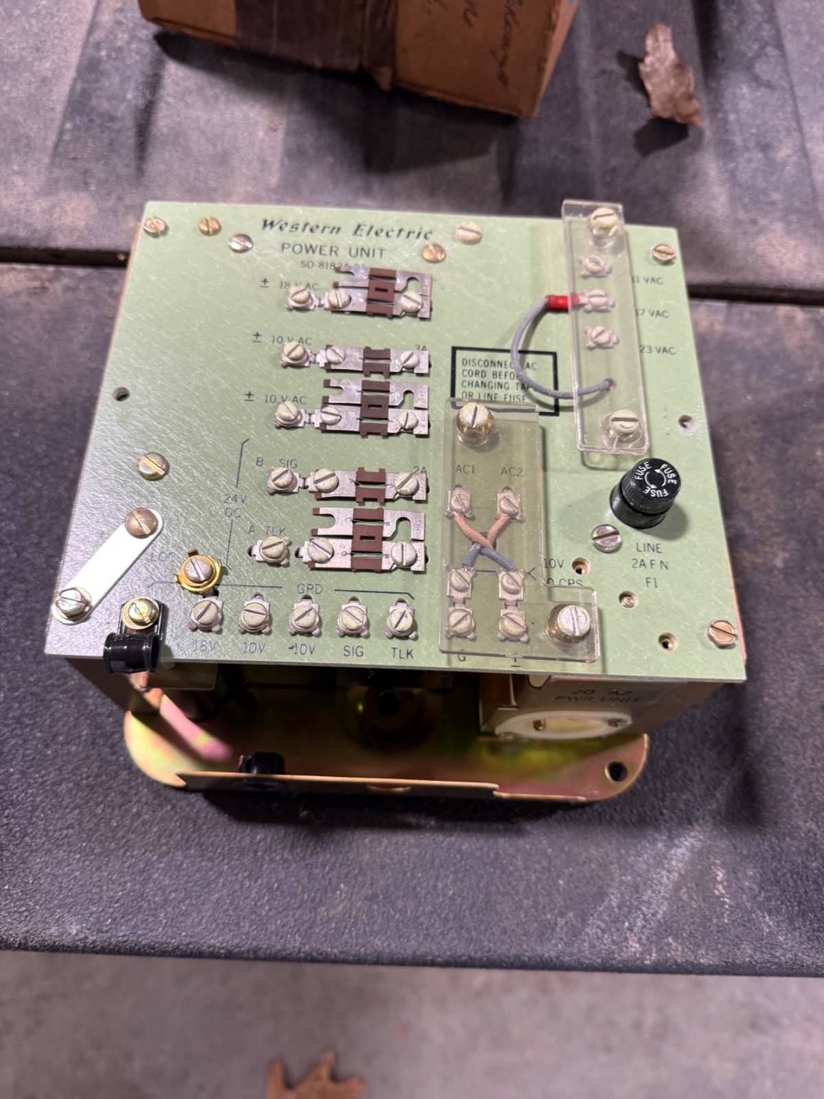 Western Electric Bell System 20B2 Power Unit  Untested Telephone New