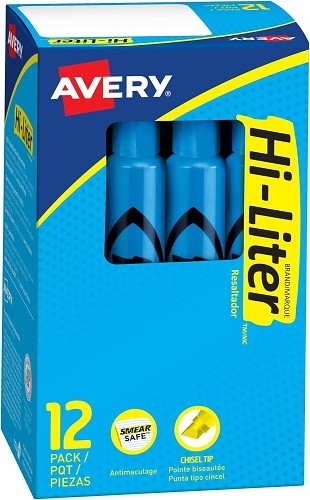 S Fl. Blue Chisel Tip Bulk - 12ea