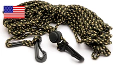 Gear & Bow Hoist Rope (25FT) - Reliable Sturdy Adjustable Heavy Duty Tri-Color C