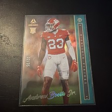 2022 Panini Luminance Andrew Booth Jr Teal Rookie Parallel /35 Vikings 