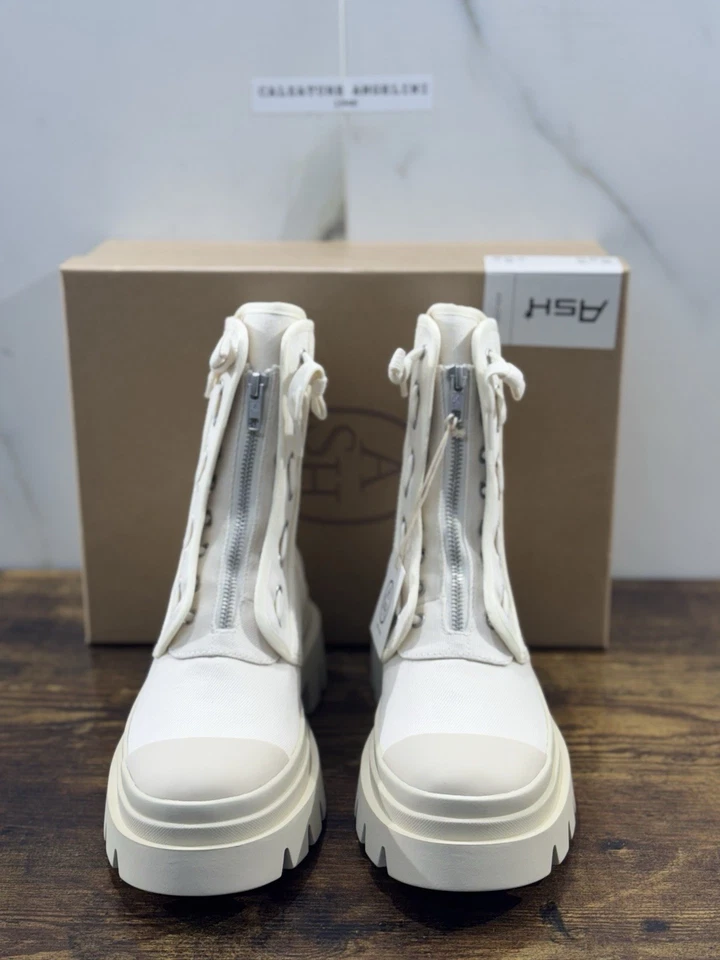 Botas Ash Phoenix Anfibio Color Talco Ash Mujer 36 - Imagen 2 de 4