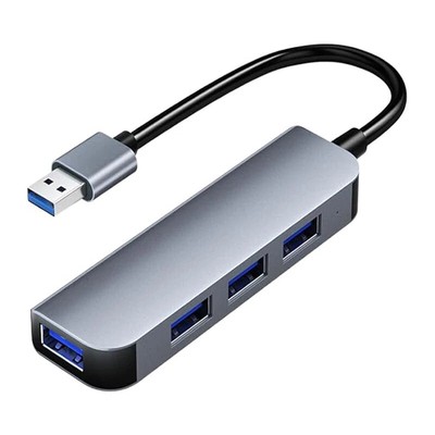 USB 3.0 HUB 4-USB Port Multi Adapter Charger Data For PC Mac Laptop Desktop LED