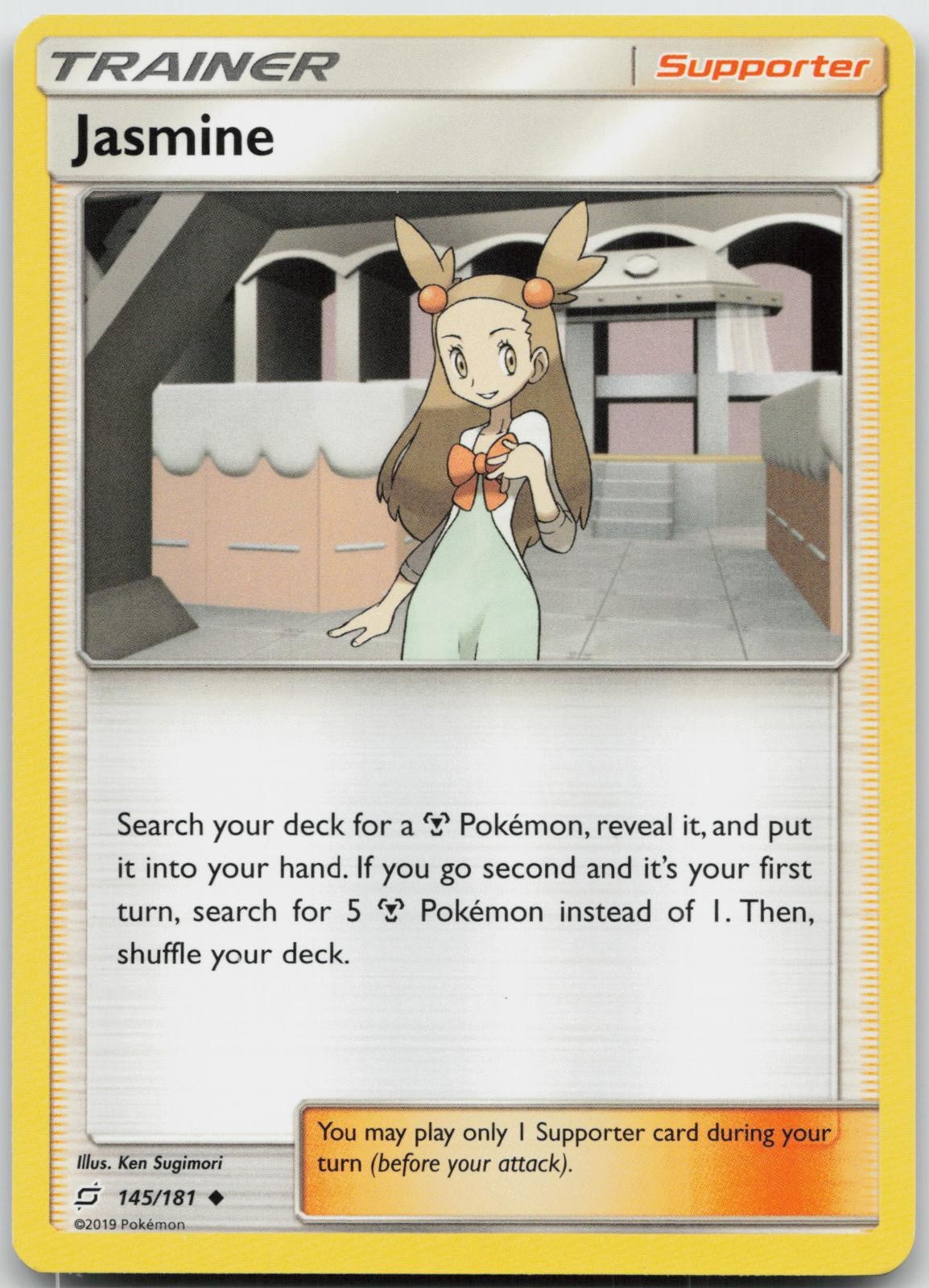 Jasmine 145/181 Uncommon Team Up Pokemon Lightly Played