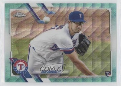 2021 Topps Chrome Aqua Wave Refractor 71/199 Dane Dunning #187 Rookie RC 8d4