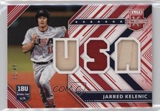 2018 Panini Elite Extra Edition USA Materials Red 32/49 Jarred Kelenic 19h0