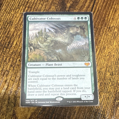 Wizards of the Coast MTG Cultivator Colossus VOW Mythic Ext Art Regular Eng