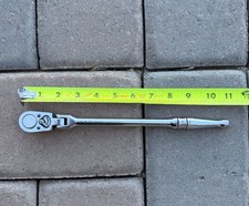 Vintage Snap-on F731 38 Drive Flex Head Long Handle Ratchet Wrench 11 Usa