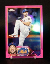 2023 Topps Chrome - Max Scherzer #148 Pink Refractor
