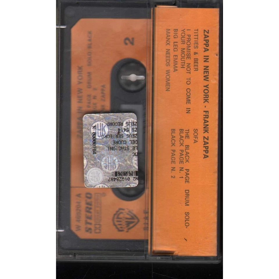 Frank Zappa MC7 Zappa In New York Warner Bros – W469204 Nuovo - Immagine 2 di 2