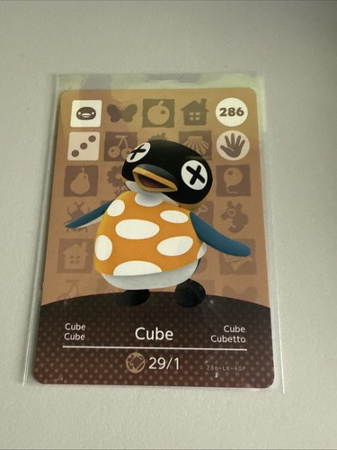 CUBE 286 - ANIMAL CROSSING AMIIBO KARTE SERIE 3 - OFFIZIELL - KOSTENLOSER VERSAND IN UK