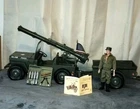 Vintage 1960S GI Joe Hasbro 7000 Jeep Combat Set With Trailer & Canon & G.I.JOE