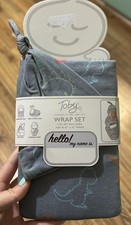 NEW Toby Baby Swaddle Wrap Cocoon Blanket Hat Set