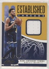 2019-20 Absolute Memorabilia Established Threads Level 1 Karl-Anthony Towns ov7