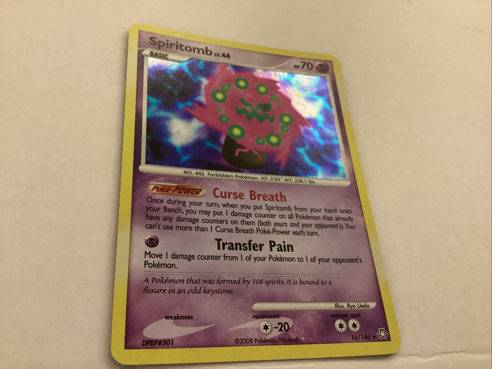 Spiritomb Holo 16/146 Legends Awakened Pokemon Card NM