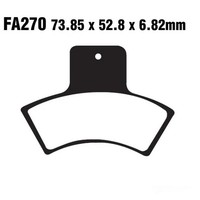 Bremsbelag BremsbeläGe EBC FA270TT Hinten FüR Polaris Trail Blazer 250 2001-2004