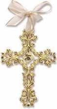 Cathedral Art 50th Anniversary Cross Ornament - Beautiful & Traditional 50th ...