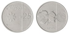 Philippines 25 Sentimo, 2017-2020, KM #299, Mint