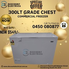 EUROTAG 300LT CHEST FREEZER WITH LOCKS HAS WHEELS BRAND NEW 1 Years Warranty