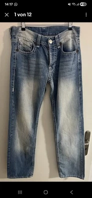 True Religion USA Herren Geno Super T Slim Fit Weite 33 - Bild 1 von 4