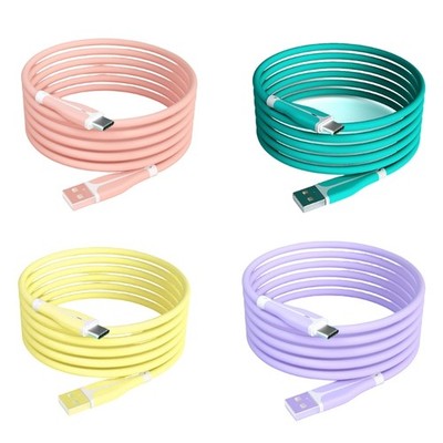 Liquid Silicone 3A USB to Type-C Data Cable Fast Charging Type-C Chargers Cord
