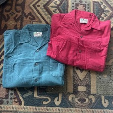 Paquete Camisa Abotonada Vintage Años 60 70 Leñador 100% Algodón 2 M/l
