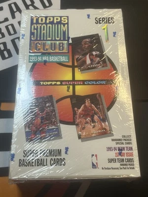 1993-94 Topps Stadium Club Series 1 Basketball Hobby Box Sealed Beam Team - Image 1 of 4
