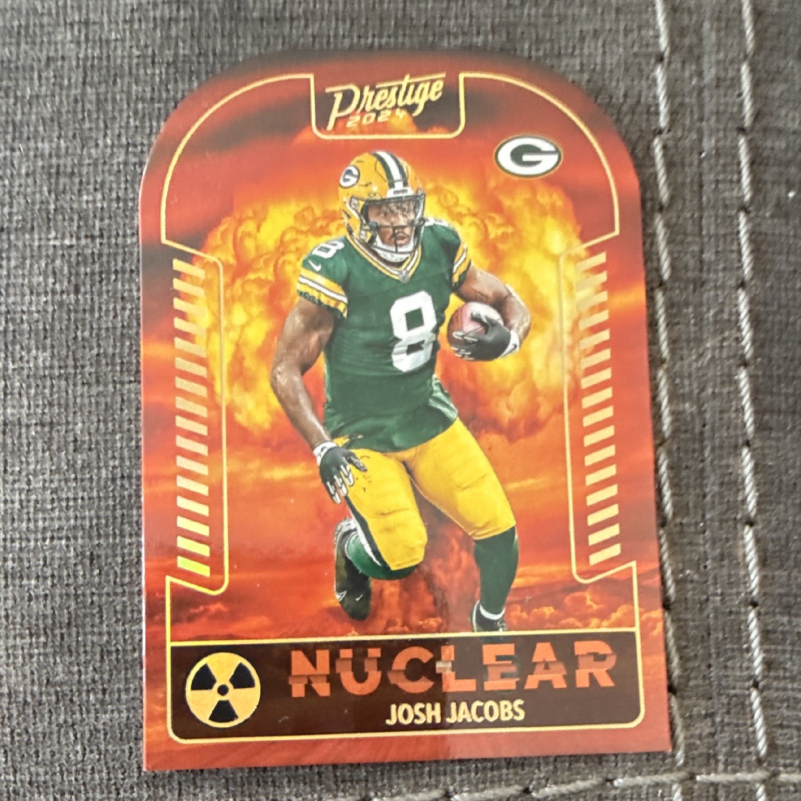 Panini 2024 Prestige Nuclear Insert Josh Jacobs Packers NFL Football Card N-JJS