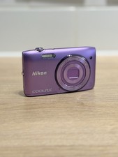 Nikon COOLPIX S3500 20.0MP 7x Optical Zoom Digital Camera -PURPLE Tested Working