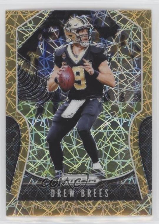 2019 Panini Prizm Lazer Prizm Drew Brees #186 vf1