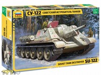 Zvezda 3691 SU-122 - Sowjetischer Jagdpanzer - 1:35