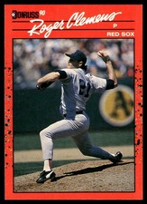 Roger Clemens 1990 Donruss #184 Red Sox MLB READ FREE SHIPPING AutographDen