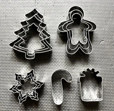 Mumsung Home Christmas Cookie Cutter Set 11 Piece Tree Snowflake Gingerbread