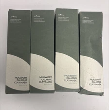 4 QTY IsNtree Mugwort Calming Clay Mask 100ml, 3.38 fl.oz