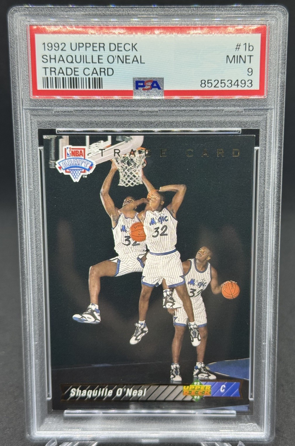 1992-93 Upper Deck - Shaquille O'Neal #1B (RC) Rookie PSA 9
