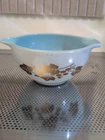 Pyrex Golden Grape Delphite Blue 1 1/2 pt Cinderella Bowl #441 Vintage