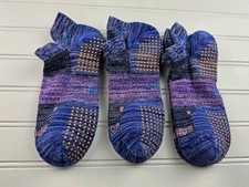 Bombas Hex Tec Grip Grippers Space Dye Ankle Socks Lot Of 3 Pairs Size L